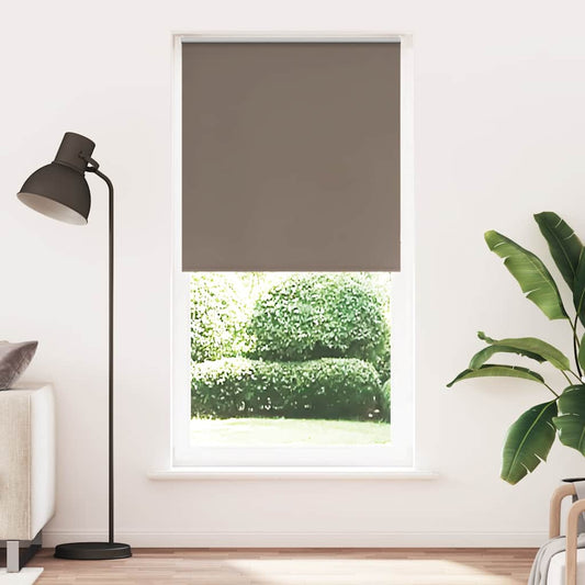 vidaXL Roller Blind Blackout Coffee 90x210 cm Fabric Width 85.7 cm Polyester