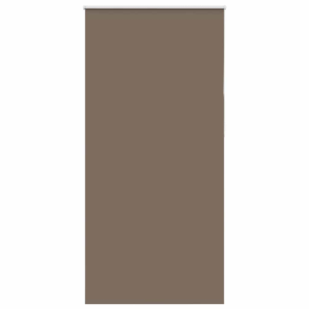 vidaXL Roller Blind Blackout Coffee 95x210 cm Fabric Width 90.7 cm Polyester