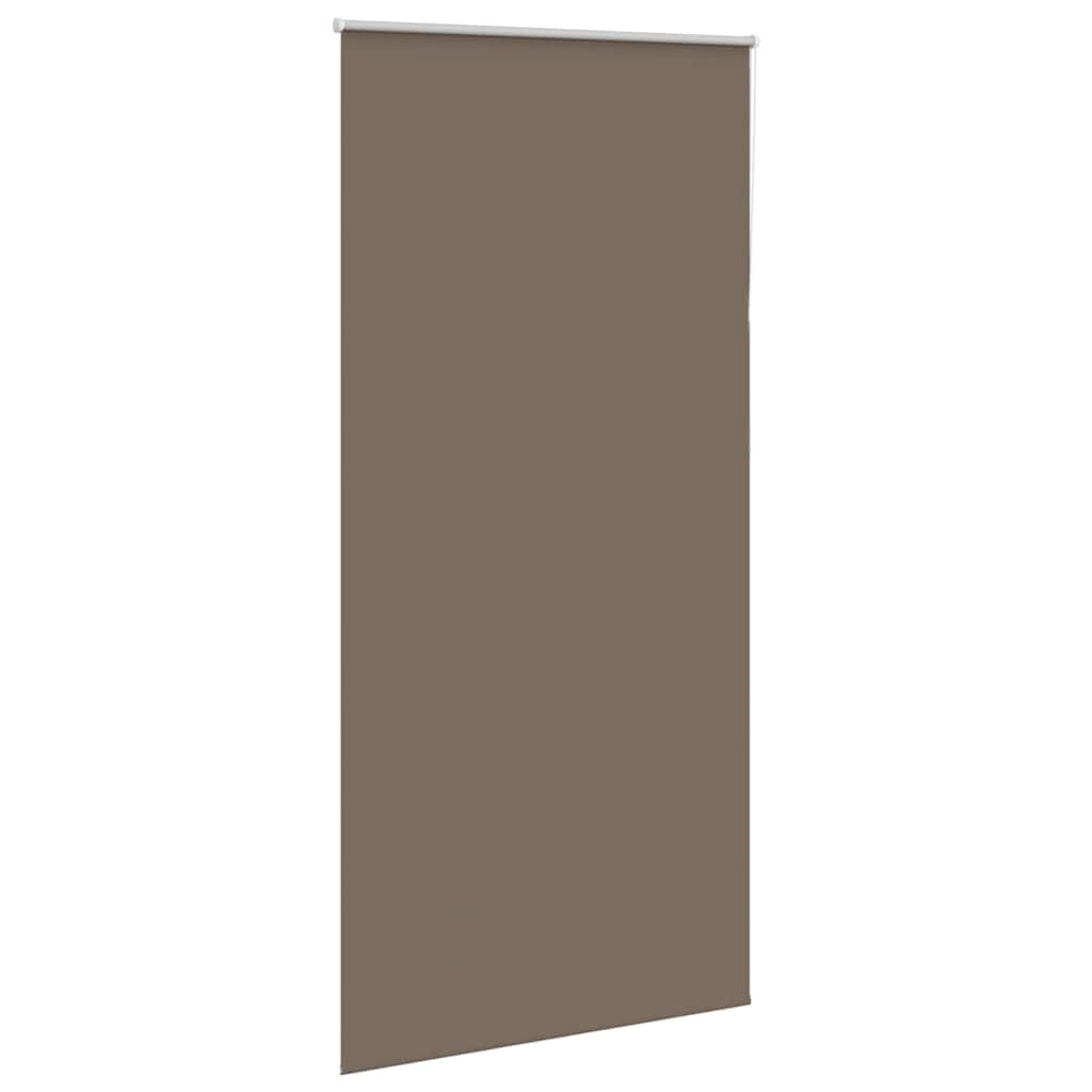 vidaXL Roller Blind Blackout Coffee 115x210 cm Fabric Width 110.7 cm Polyester