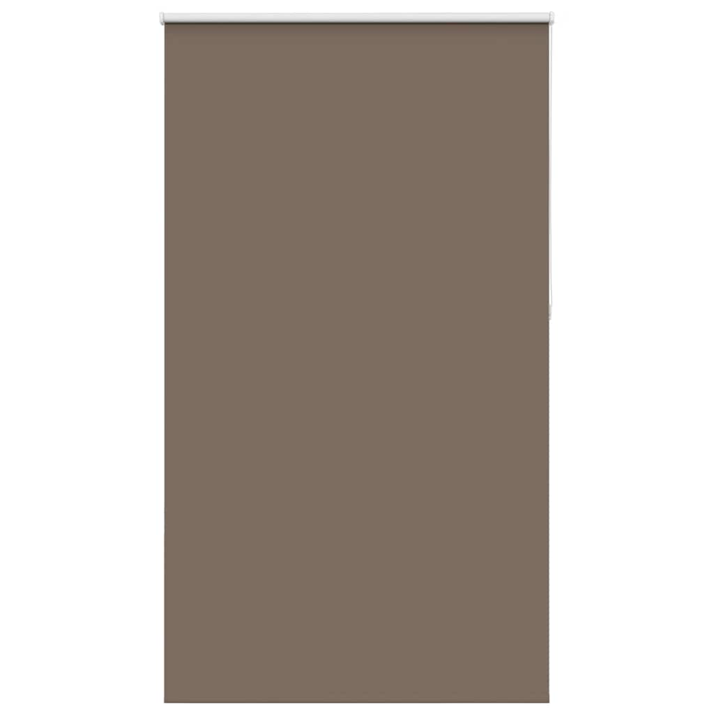 vidaXL Roller Blind Blackout Coffee 120x210 cm Fabric Width 116.6 cm Polyester