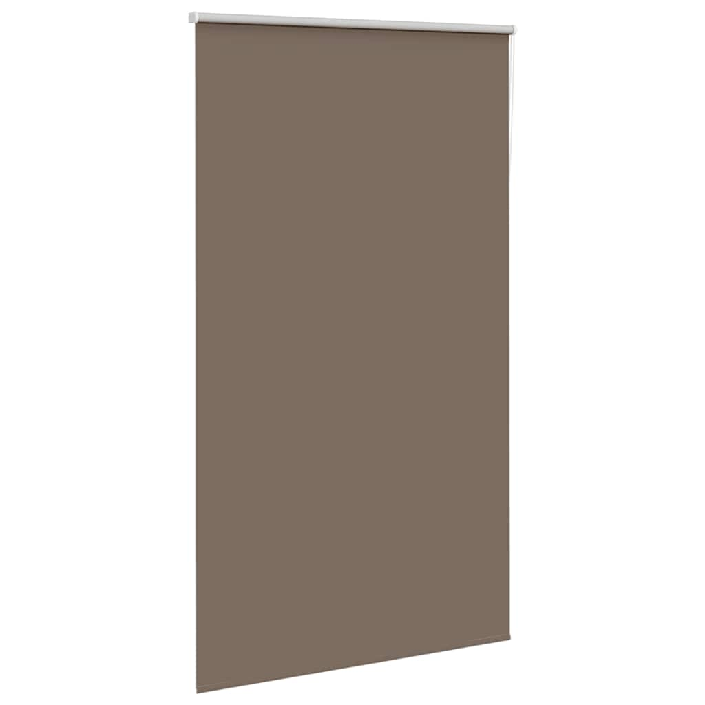 vidaXL Roller Blind Blackout Coffee 120x210 cm Fabric Width 116.6 cm Polyester