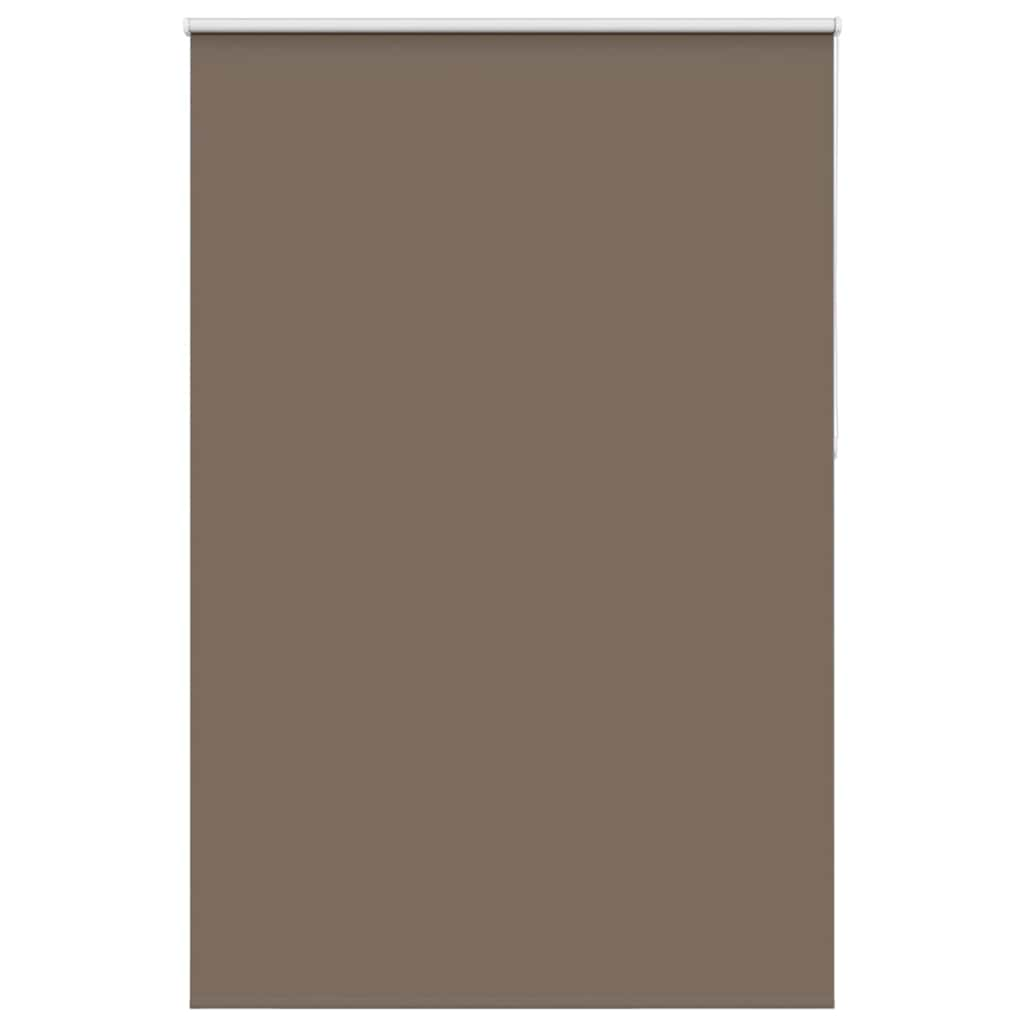 vidaXL Roller Blind Blackout Coffee 145x210 cm Fabric Width 141.6 cm Polyester