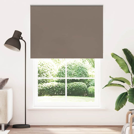 vidaXL Roller Blind Blackout Coffee 150x210 cm Fabric Width 146.6 cm Polyester