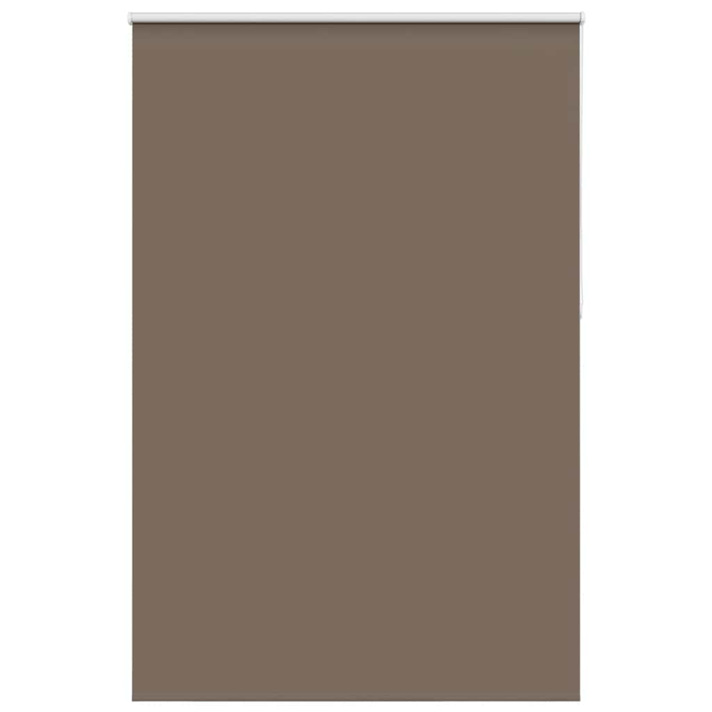 vidaXL Roller Blind Blackout Coffee 155x210 cm Fabric Width 151.6 cm Polyester