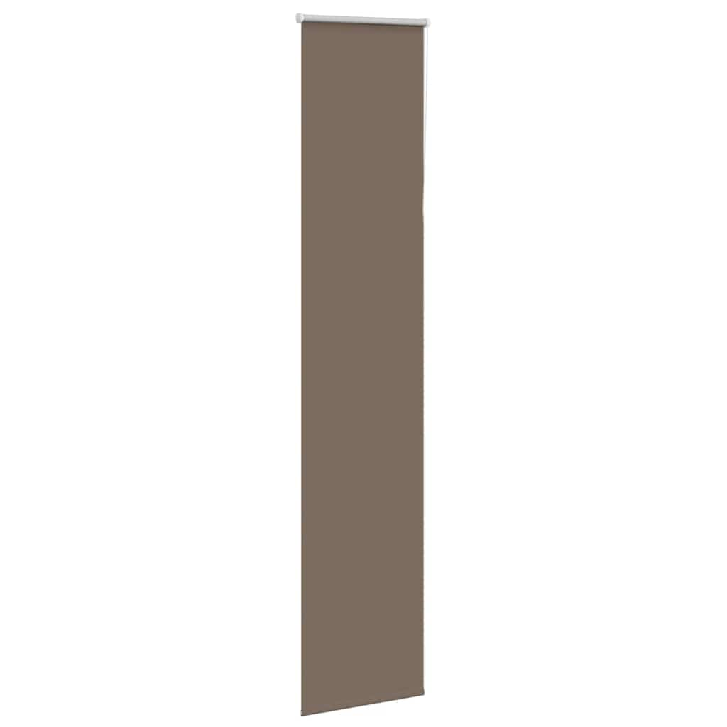 vidaXL Roller Blind Blackout Coffee 55x230 cm Fabric Width 50.7 cm Polyester