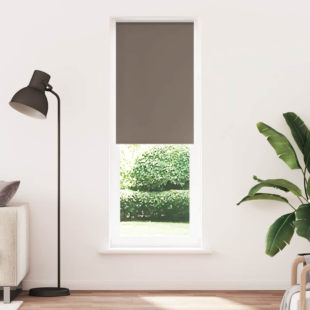 vidaXL Roller Blind Blackout Coffee 85x230 cm Fabric Width 80.7 cm Polyester