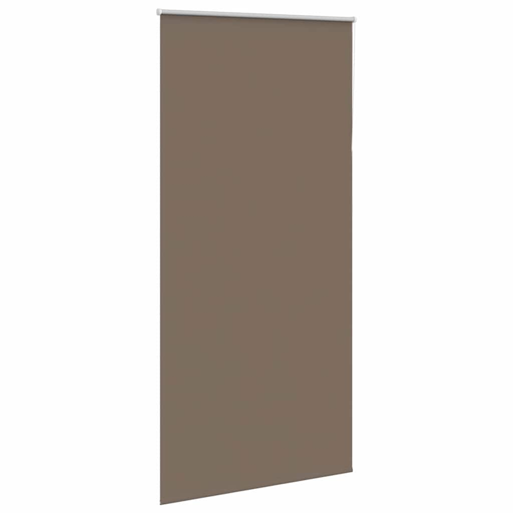 vidaXL Roller Blind Blackout Coffee 90x230 cm Fabric Width 85.7 cm Polyester