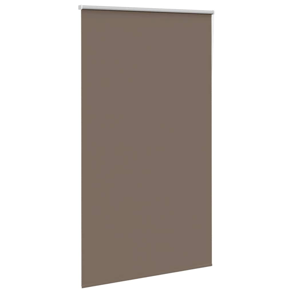 vidaXL Roller Blind Blackout Coffee 125x230 cm Fabric Width 121.6 cm Polyester