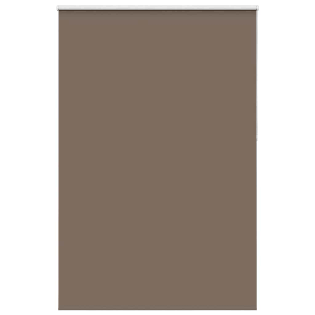 vidaXL Roller Blind Blackout Coffee 145x230 cm Fabric Width 141.6 cm Polyester