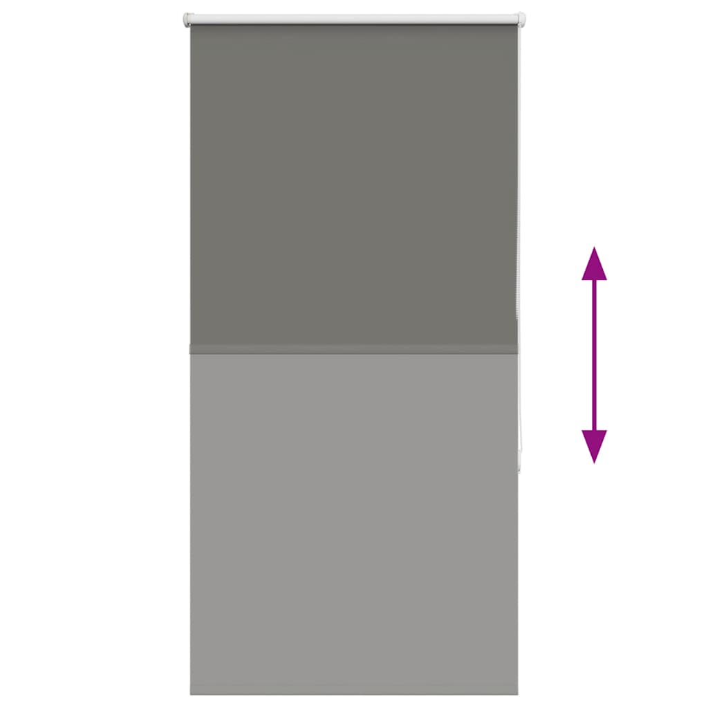 Roller Blind Blackout Grey 65x130 cm Fabric Width 60.7 cm Polyester
