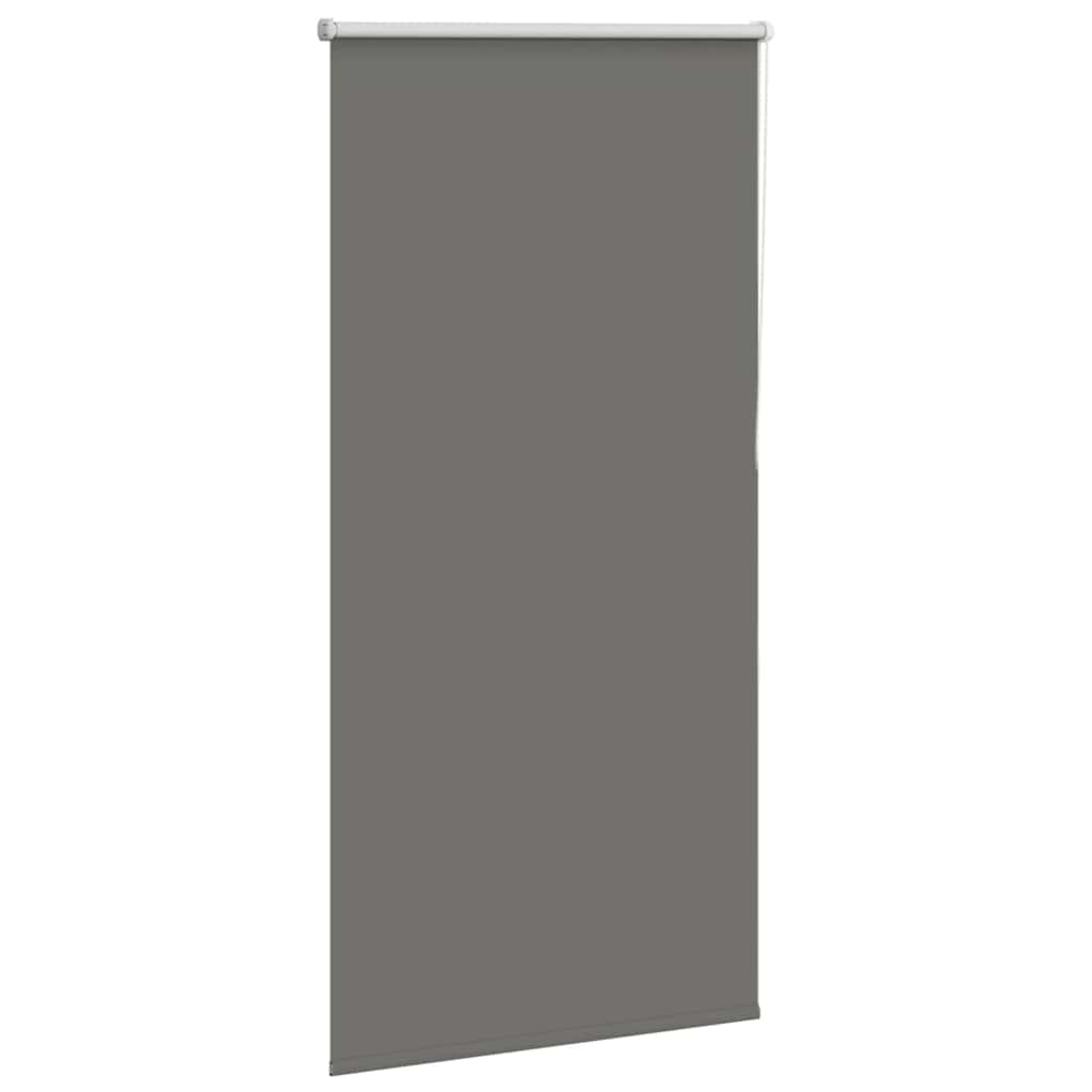 Roller Blind Blackout Grey 85x130 cm Fabric Width 80.7 cm Polyester