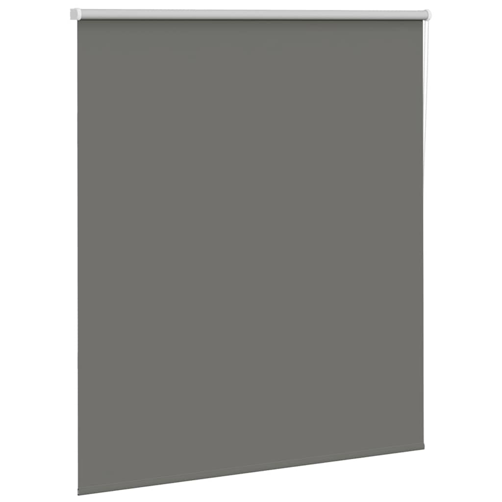 Roller Blind Blackout Grey 135x130 cm Fabric Width 131.6 cm Polyester