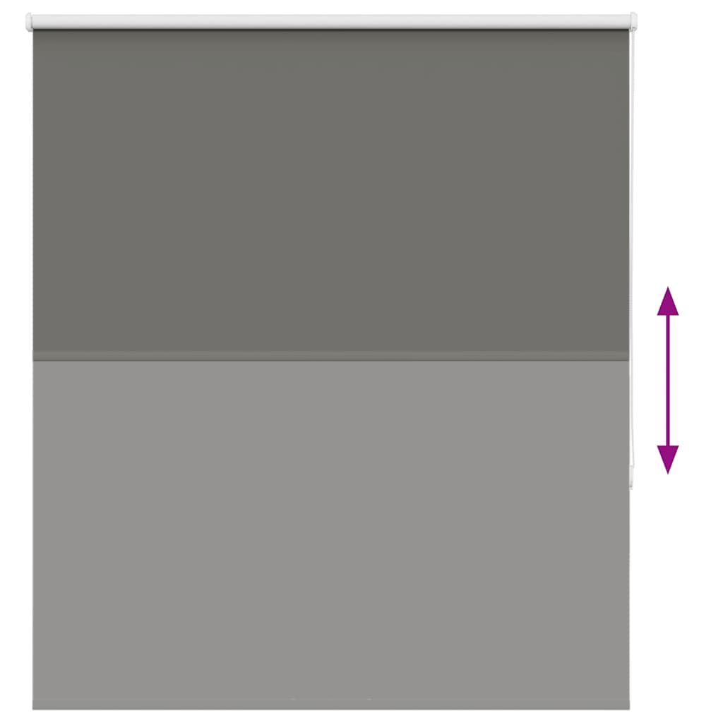 Roller Blind Blackout Grey 135x130 cm Fabric Width 131.6 cm Polyester