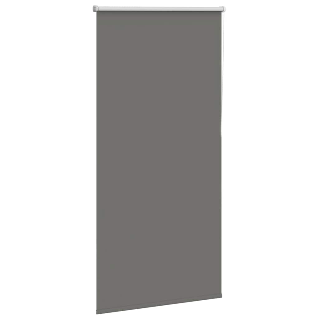 Roller Blind Blackout Grey 85x150 cm Fabric Width 80.7 cm Polyester