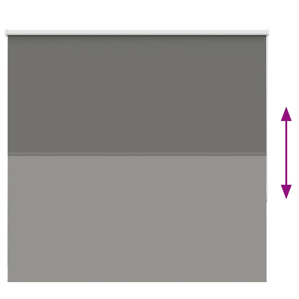 Roller Blind Blackout Grey 160x150 cm Fabric Width 156.6 cm Polyester