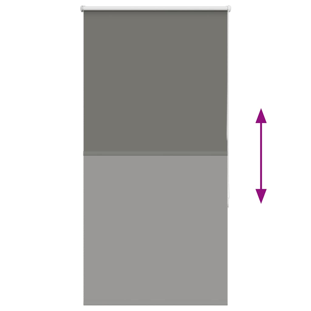 Roller Blind Blackout Grey 65x175 cm Fabric Width 60.7 cm Polyester