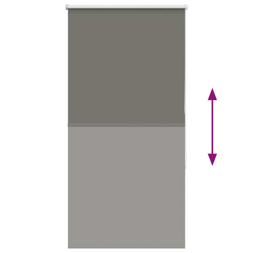 Roller Blind Blackout Grey 70x175 cm Fabric Width 65.7 cm Polyester