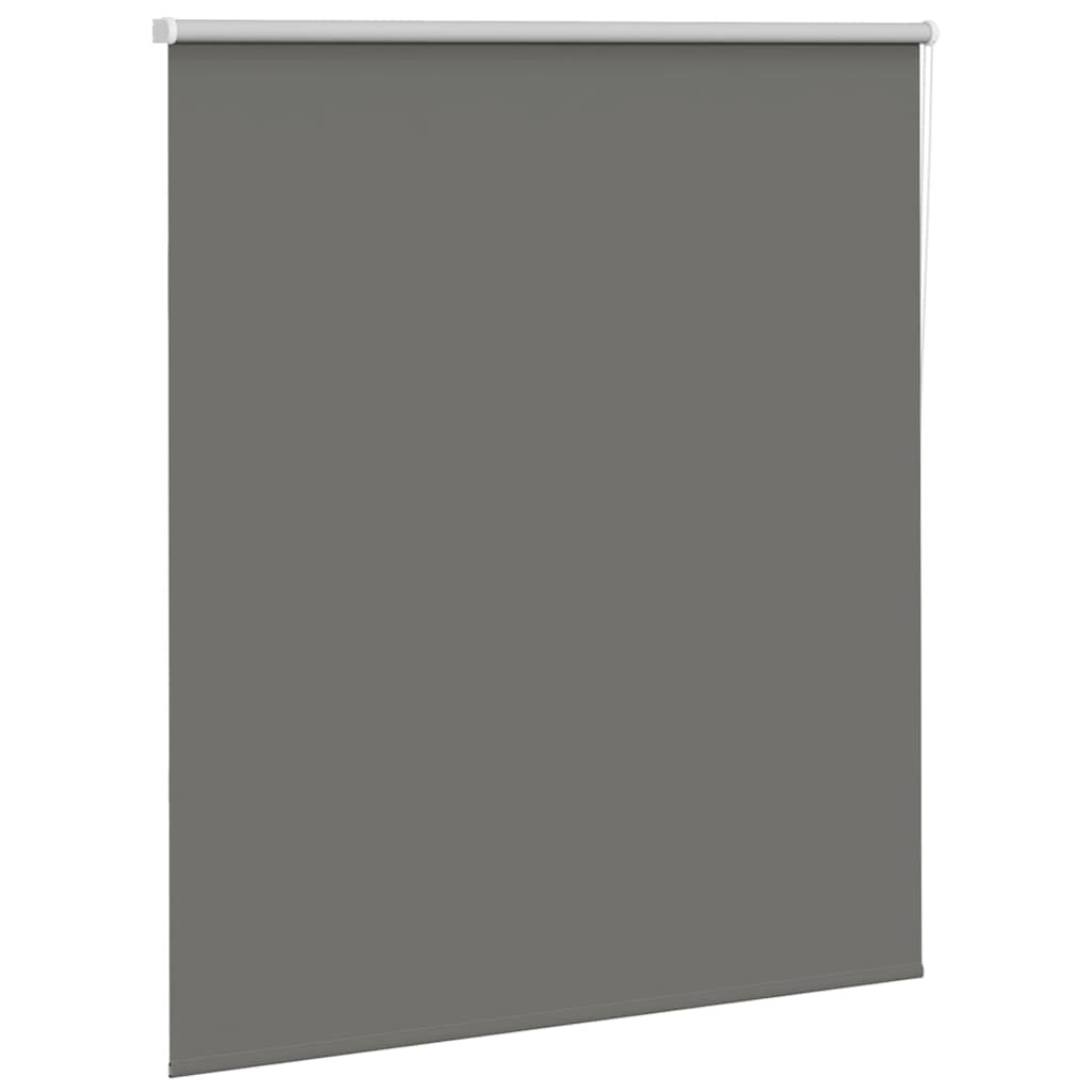 Roller Blind Blackout Grey 120x175 cm Fabric Width 116.6 cm Polyester