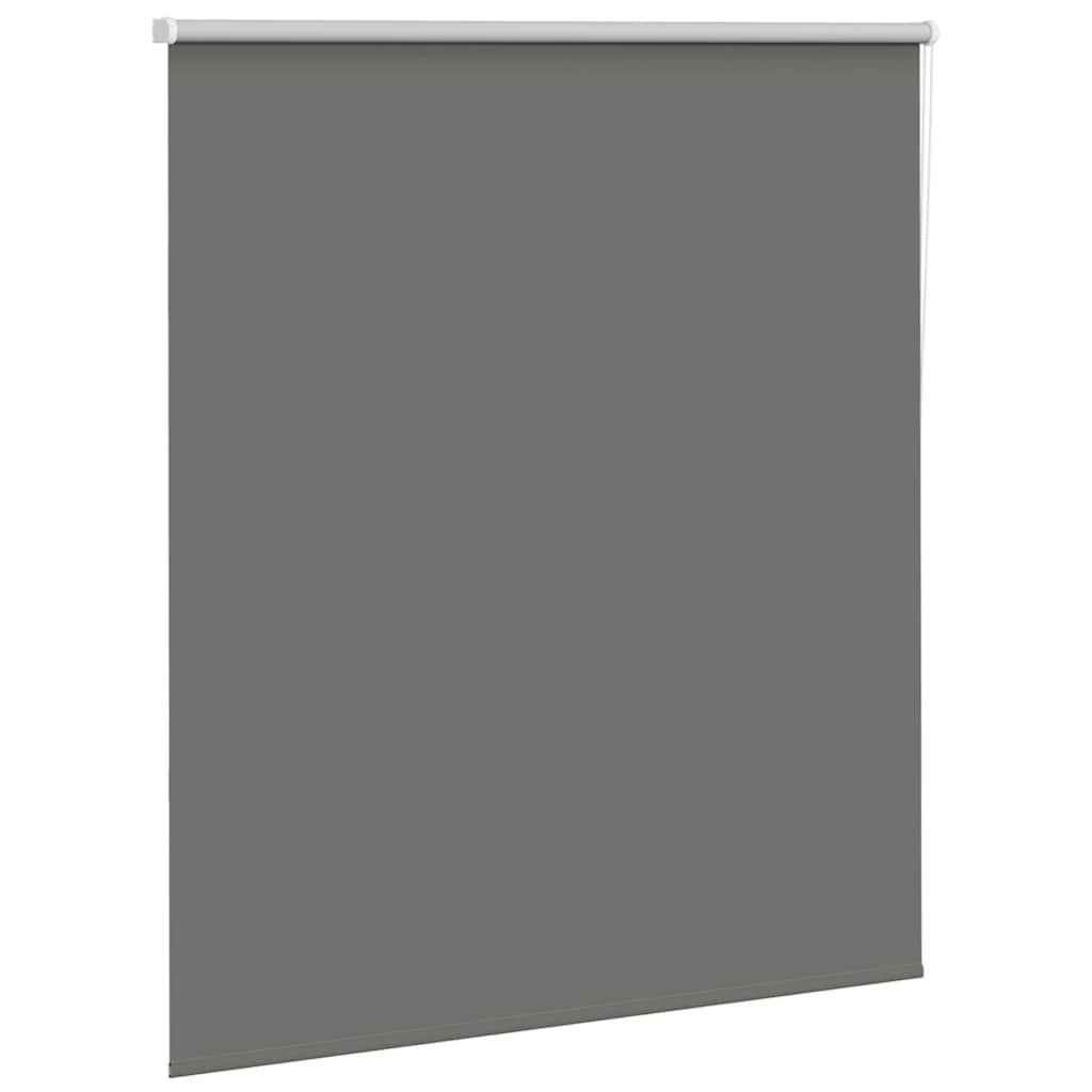 Roller Blind Blackout Grey 130x175 cm Fabric Width 126.6 cm Polyester