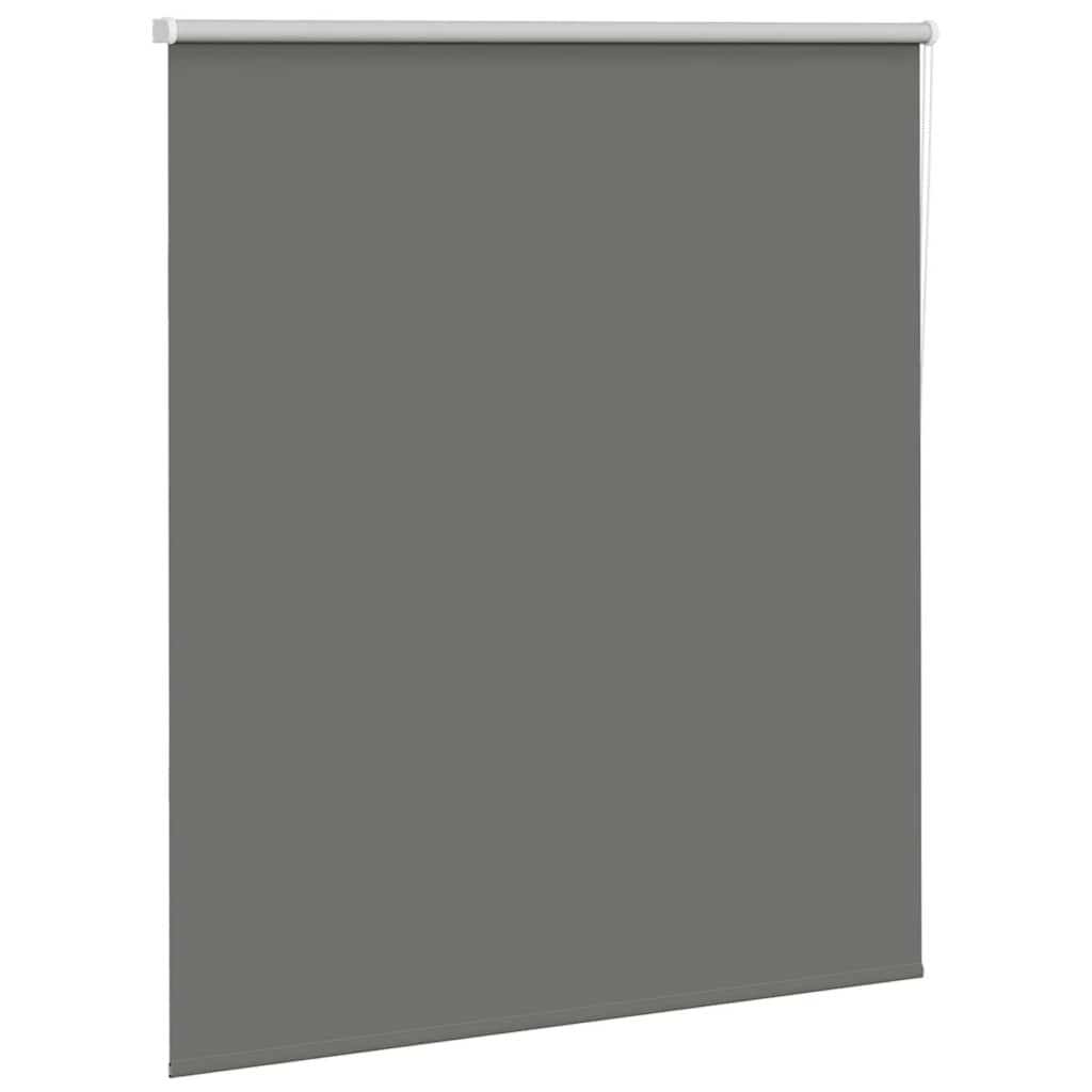 Roller Blind Blackout Grey 140x175 cm Fabric Width 136.6 cm Polyester