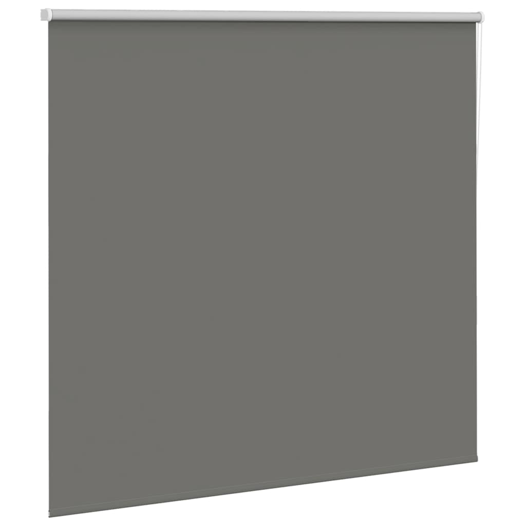 Roller Blind Blackout Grey 150x175 cm Fabric Width 146.6 cm Polyester