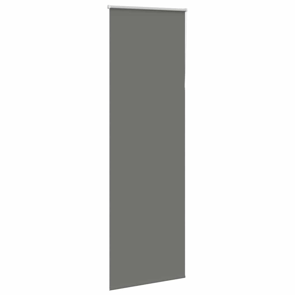 Roller Blind Blackout Grey 85x210 cm Fabric Width 80.7 cm Polyester