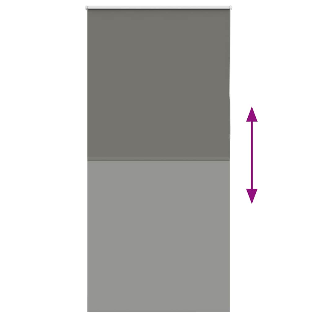 Roller Blind Blackout Grey 90x210 cm Fabric Width 85.7 cm Polyester