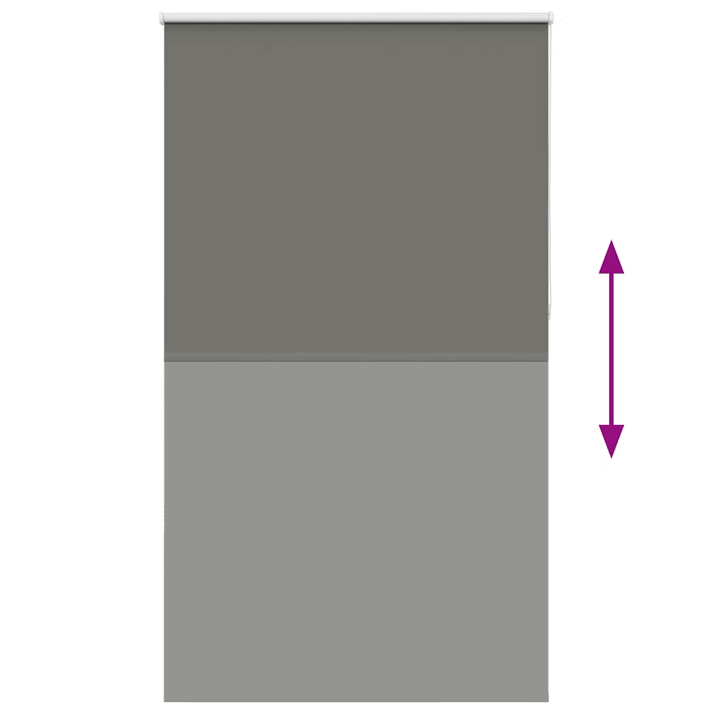 Roller Blind Blackout Grey 135x210 cm Fabric Width 131.6 cm Polyester