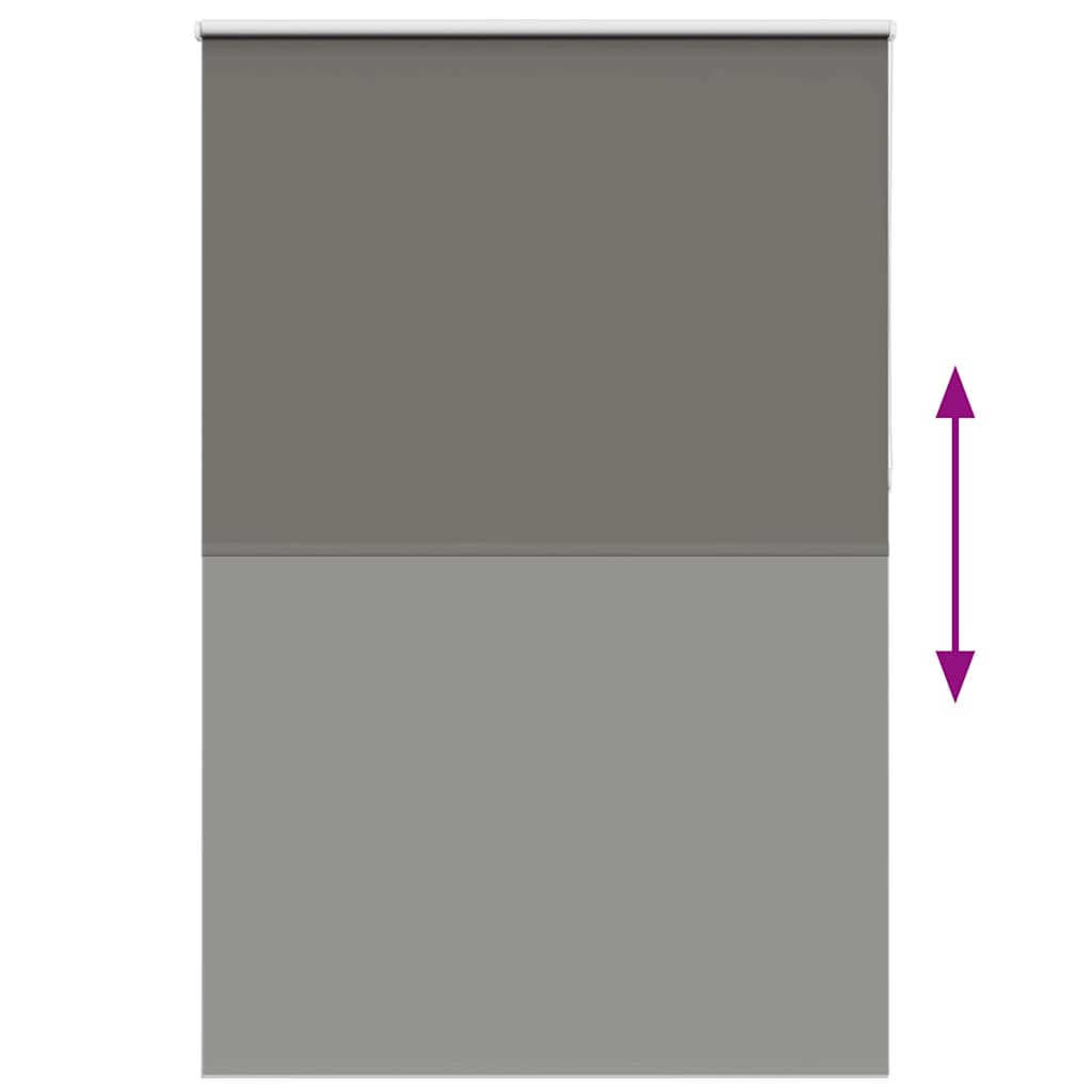 Roller Blind Blackout Grey 150x210 cm Fabric Width 146.6 cm Polyester