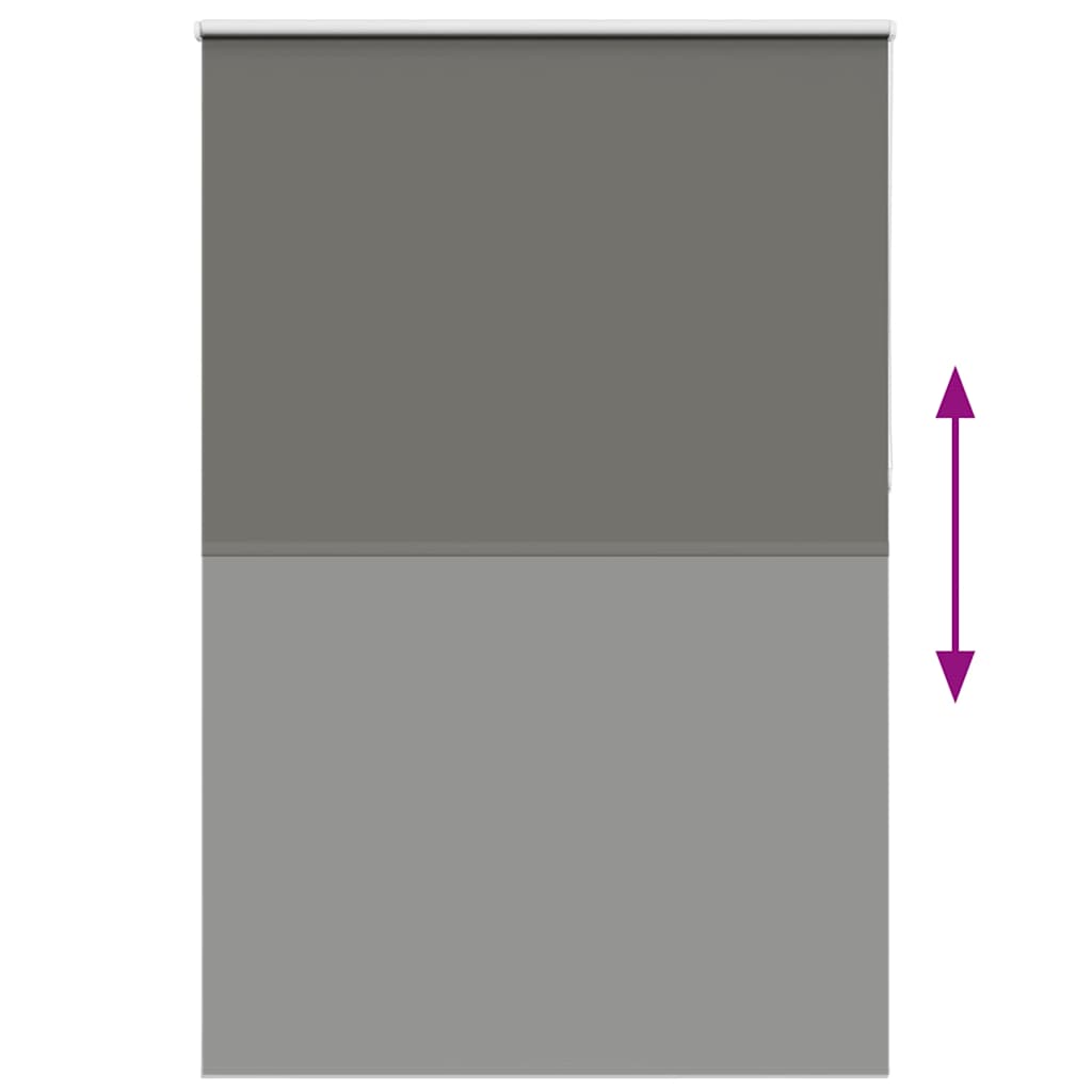Roller Blind Blackout Grey 155x210 cm Fabric Width 151.6 cm Polyester