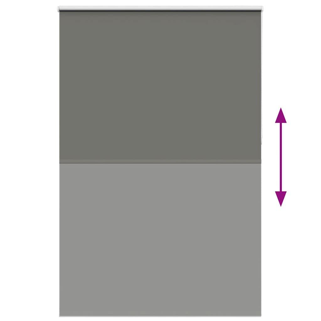 Roller Blind Blackout Grey 160x210 cm Fabric Width 156.6 cm Polyester