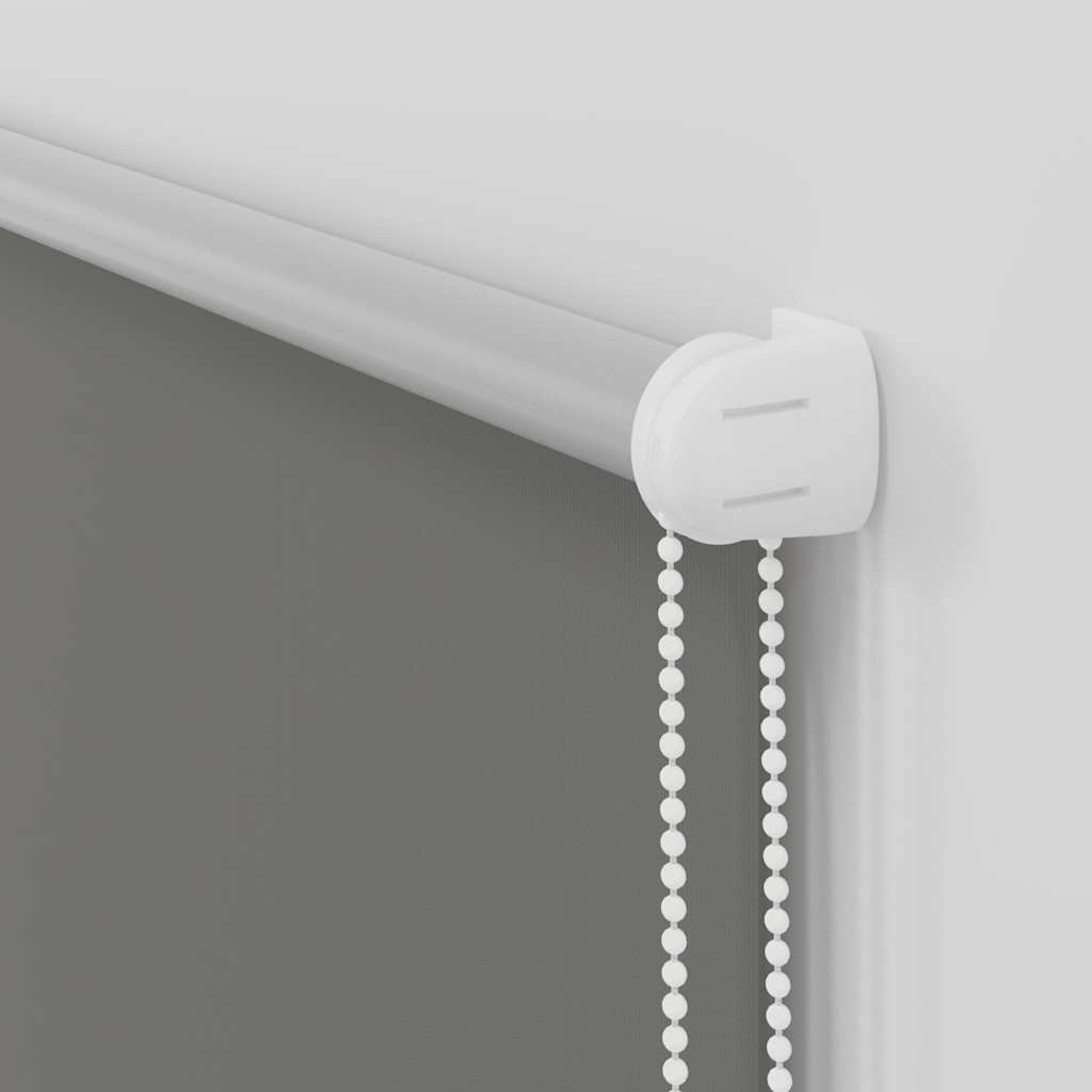 Roller Blind Blackout Grey 100x230 cm Fabric Width 95.7 cm Polyester