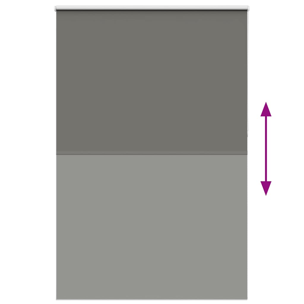 Roller Blind Blackout Grey 155x230 cm Fabric Width 151.6 cm Polyester