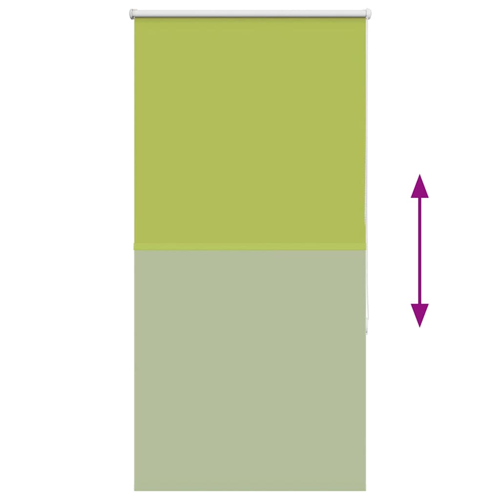 Roller Blind Blackout Leaves Green 85x130 cm Fabric Width 80.7 cm Polyester