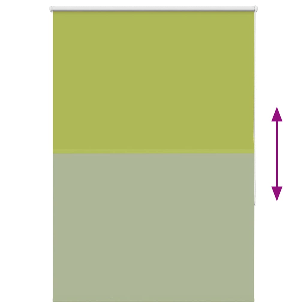Roller Blind Blackout Leaves Green 100x130 cm Fabric Width 95.7 cm Polyester