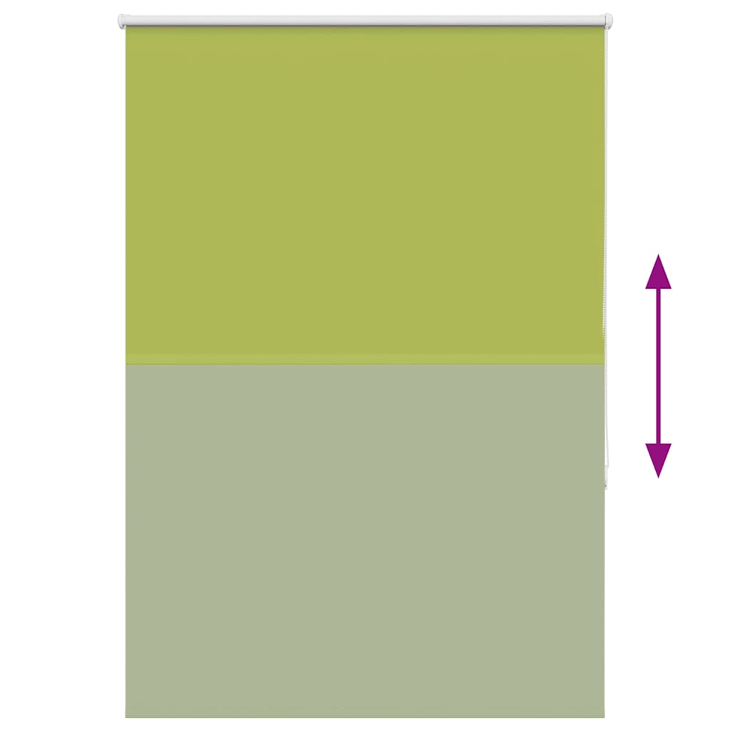 Roller Blind Blackout Leaves Green 105x130 cm Fabric Width 100.7 cm Polyester