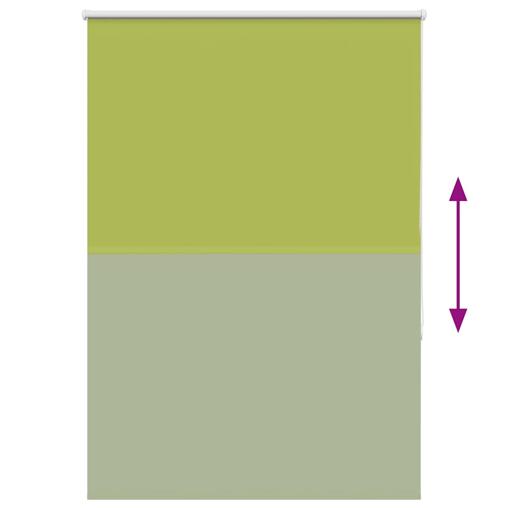 Roller Blind Blackout Leaves Green 115x130 cm Fabric Width 110.7 cm Polyester