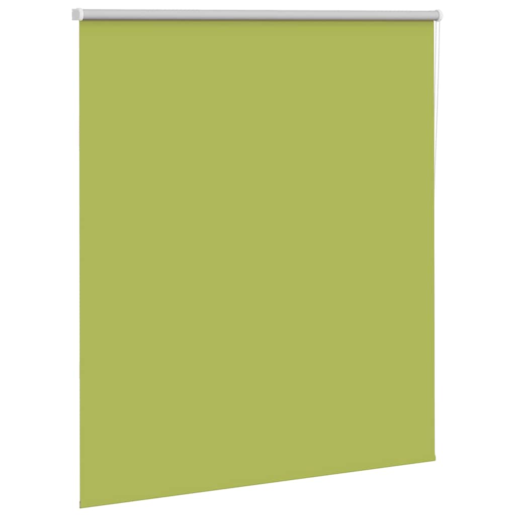 Roller Blind Blackout Leaves Green 125x130 cm Fabric Width 121.6 cm Polyester