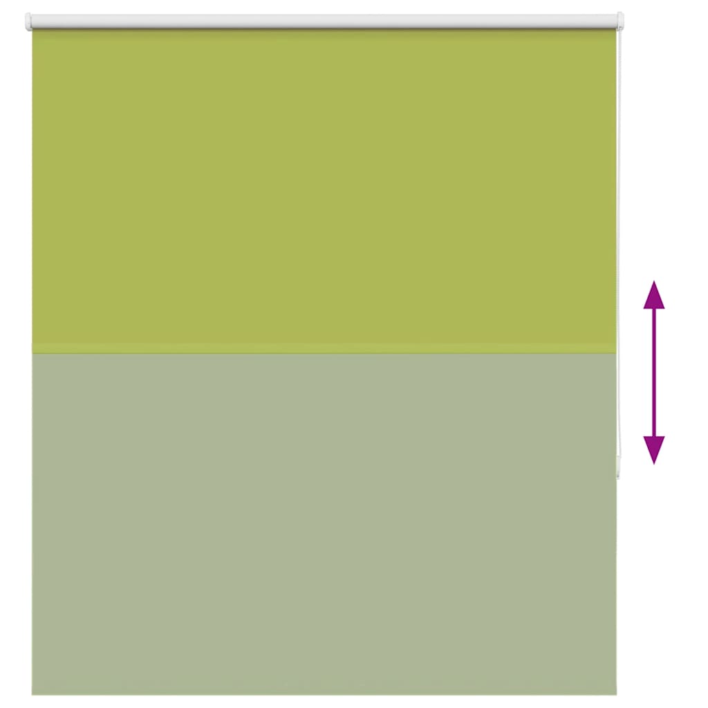 Roller Blind Blackout Leaves Green 125x130 cm Fabric Width 121.6 cm Polyester