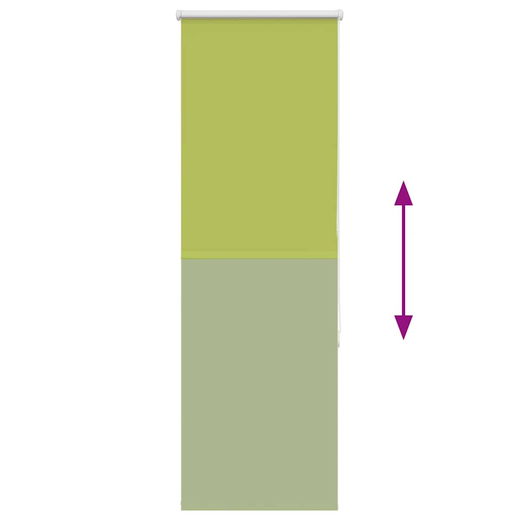 Roller Blind Blackout Leaves Green 60x150 cm Fabric Width 55.7 cm Polyester