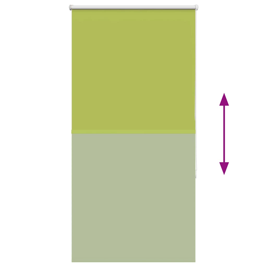 Roller Blind Blackout Leaves Green 70x150 cm Fabric Width 65.7 cm Polyester