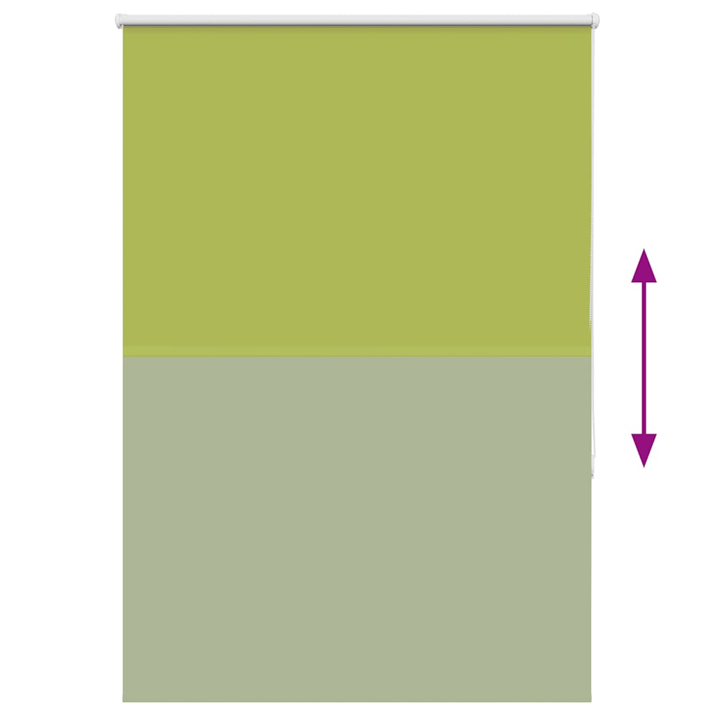 Roller Blind Blackout Leaves Green 90x150 cm Fabric Width 85.7 cm Polyester