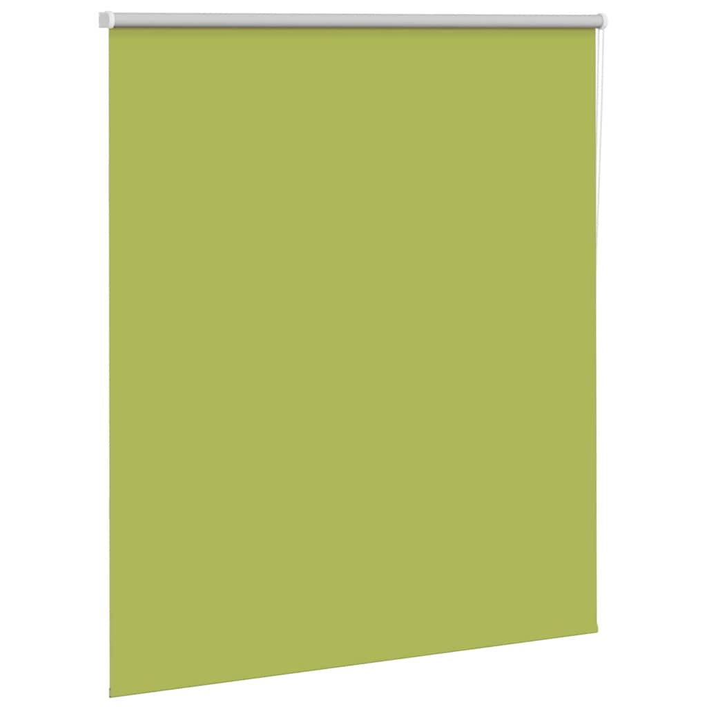 Roller Blind Blackout Leaves Green 120x150 cm Fabric Width 116.6 cm Polyester