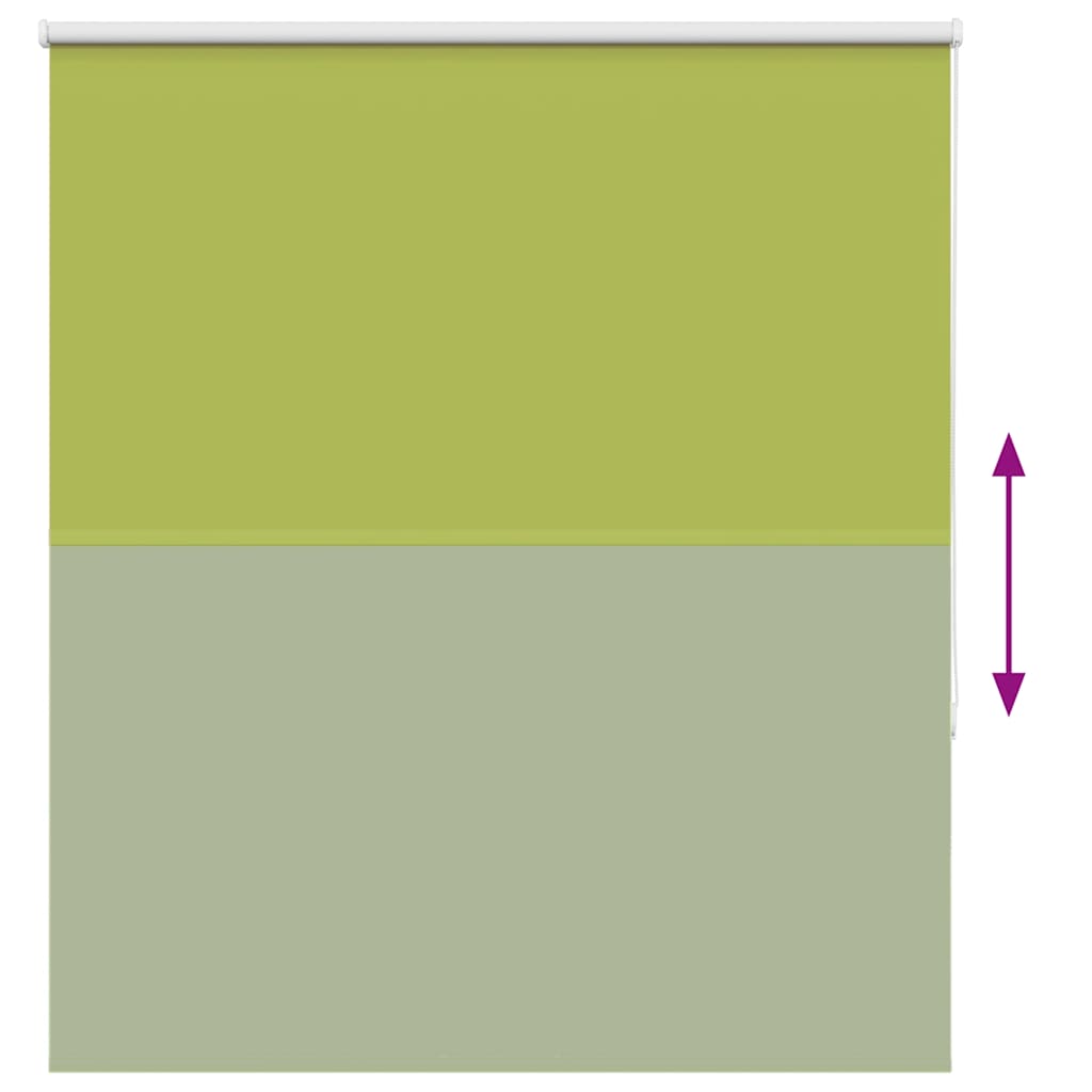 Roller Blind Blackout Leaves Green 135x150 cm Fabric Width 131.6 cm Polyester