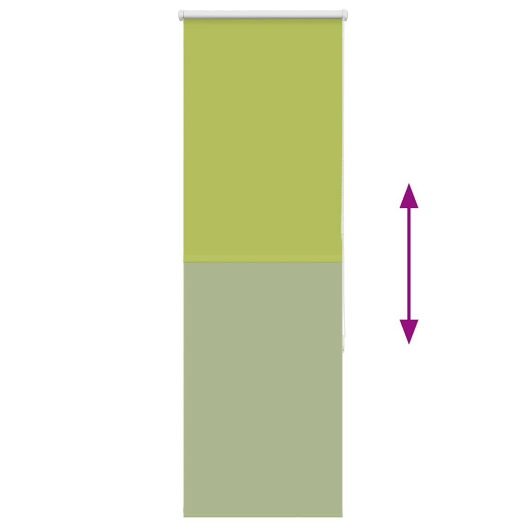 Roller Blind Blackout Leaves Green 40x175 cm Fabric Width 35.7 cm Polyester