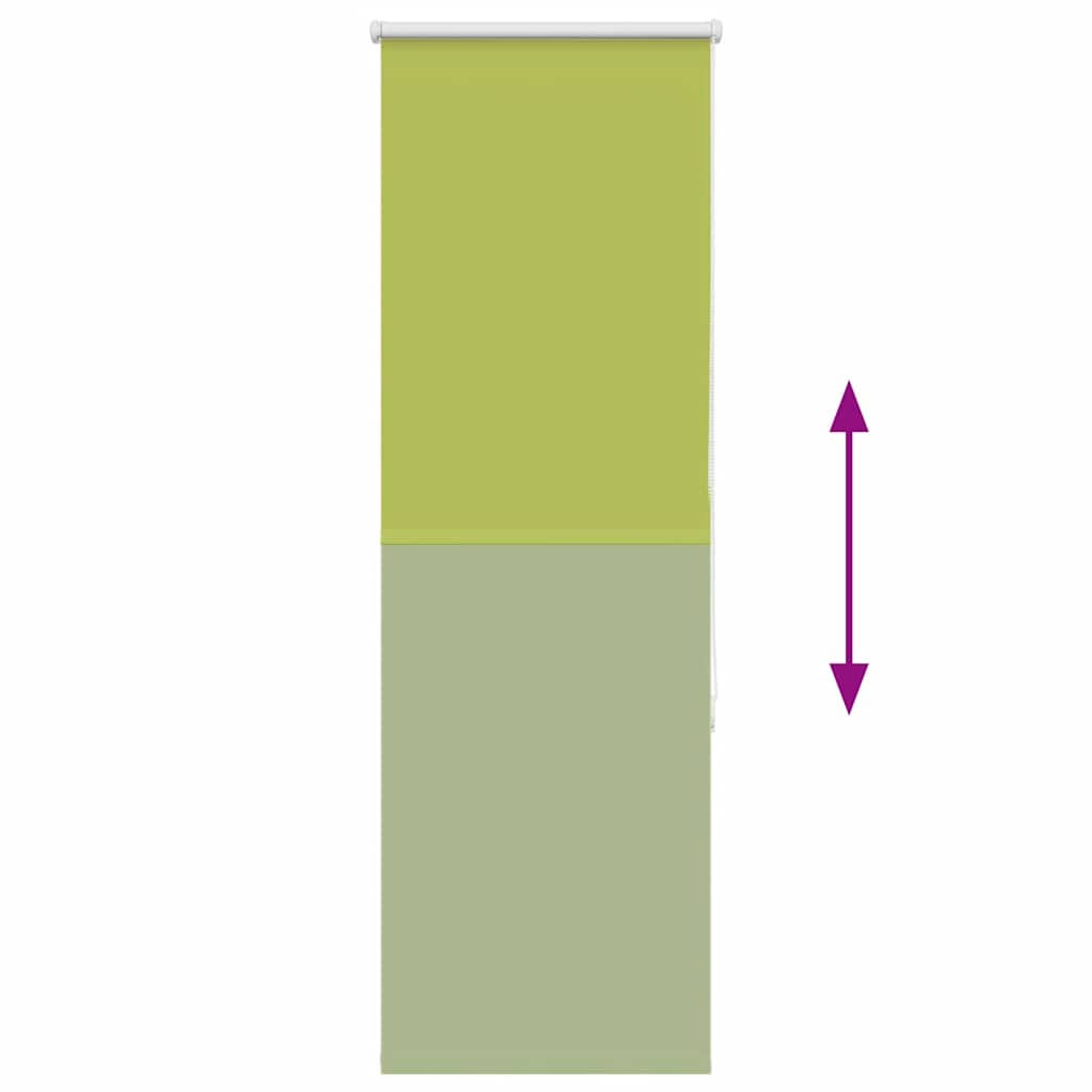 Roller Blind Blackout Leaves Green 60x175 cm Fabric Width 55.7 cm Polyester