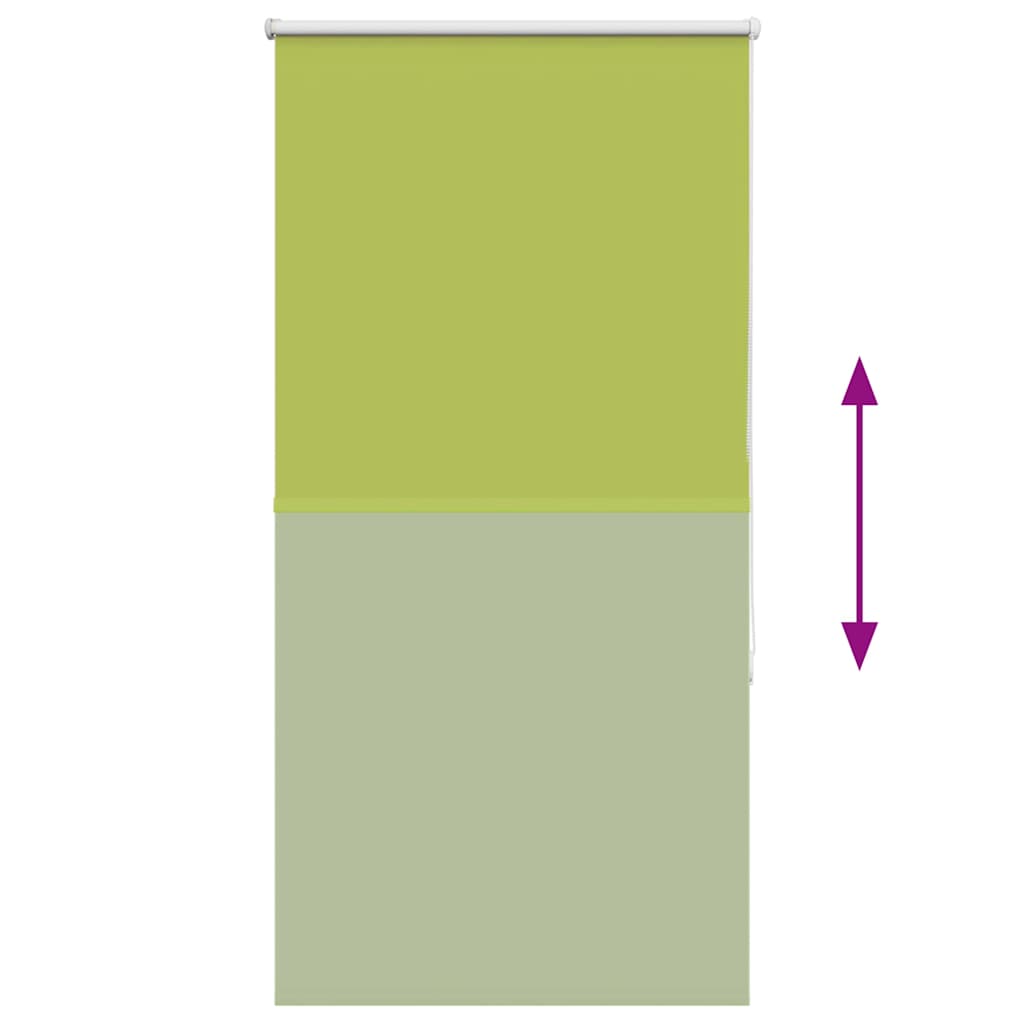 Roller Blind Blackout Leaves Green 85x175 cm Fabric Width 80.7 cm Polyester