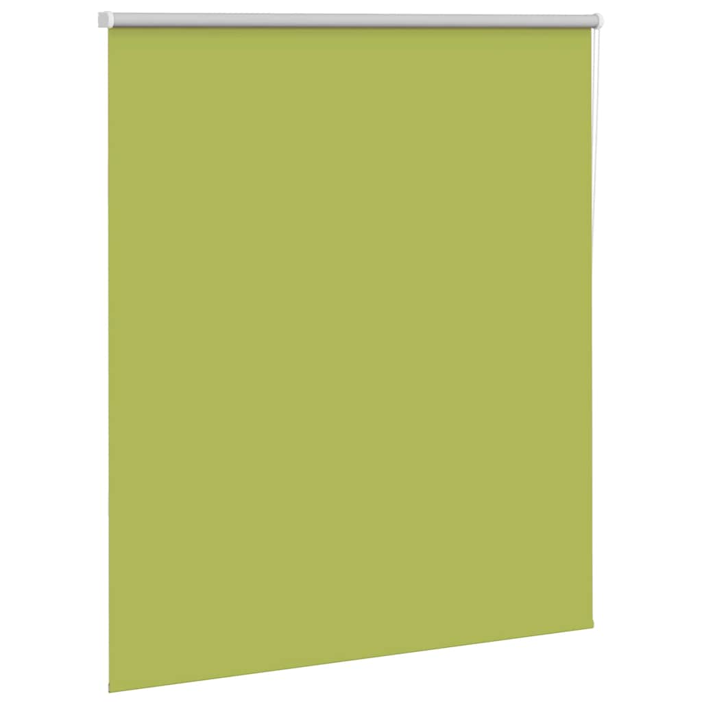Roller Blind Blackout Leaves Green 140x175 cm Fabric Width 136.6 cm Polyester