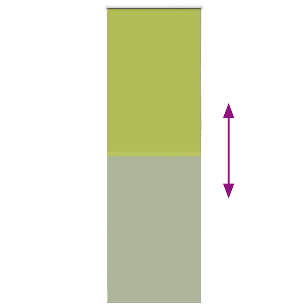 Roller Blind Blackout Leaves Green 85x210 cm Fabric Width 80.7 cm Polyester