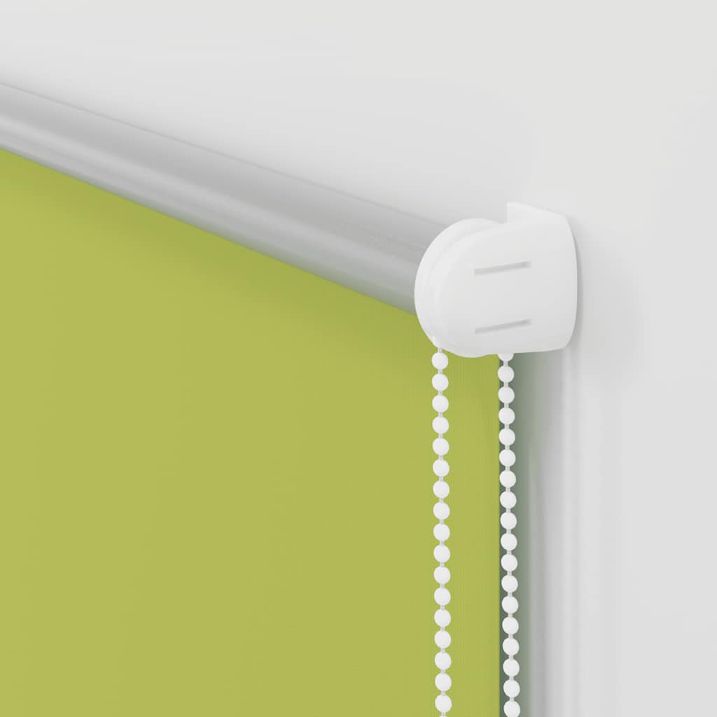 Roller Blind Blackout Leaves Green 110x210 cm Fabric Width 105.7 cm Polyester